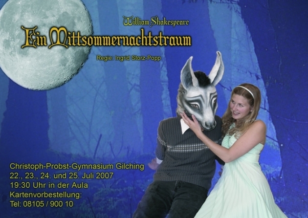 Grosse Einladungskarte Mittsommernachtstraum